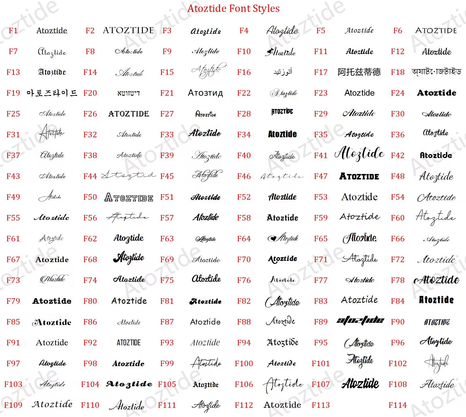 Atoztide Custom Name Necklace  - đánh giá và giá Women Fashion Names