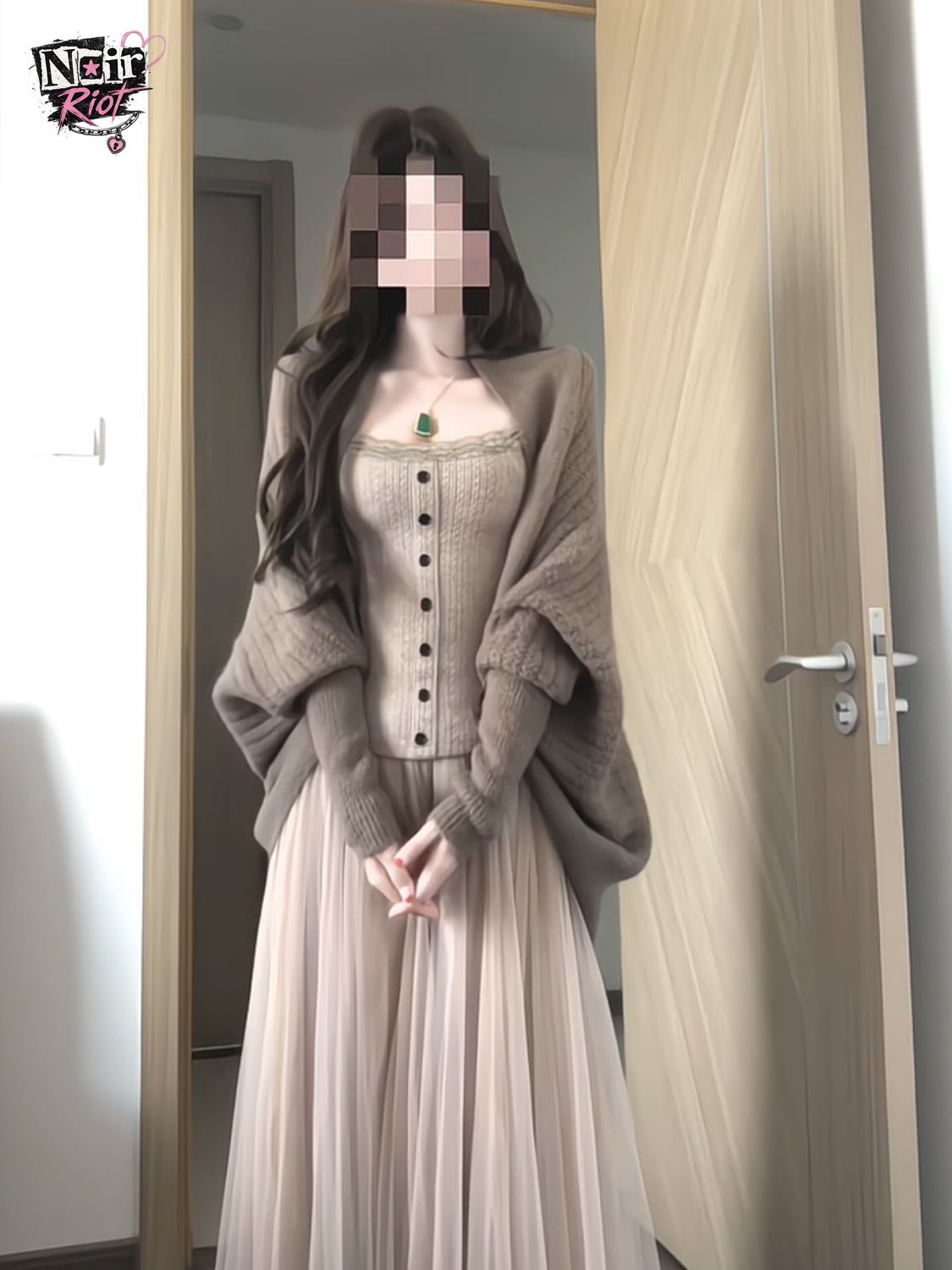 Champagne Cream Korean Elegant - đánh giá và giá Lace Trim Cami