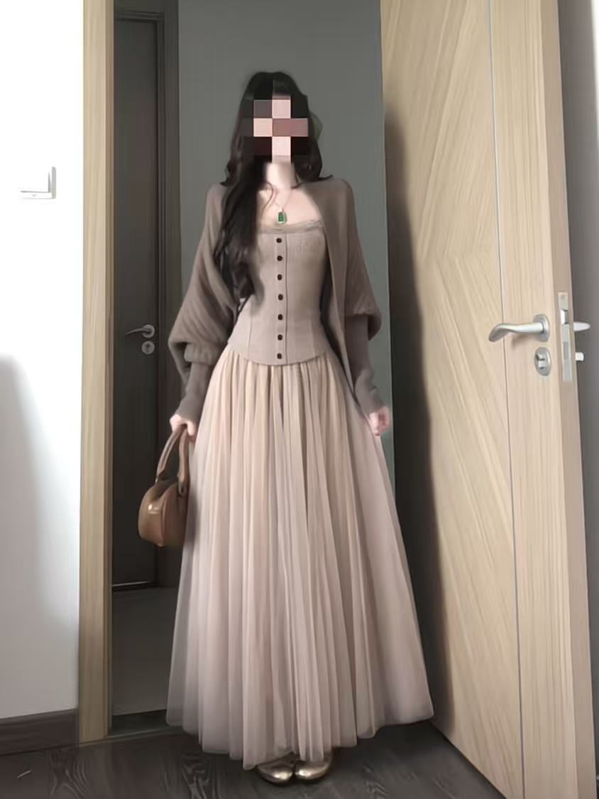 Champagne Cream Korean Elegant - đánh giá và giá Lace Trim Cami