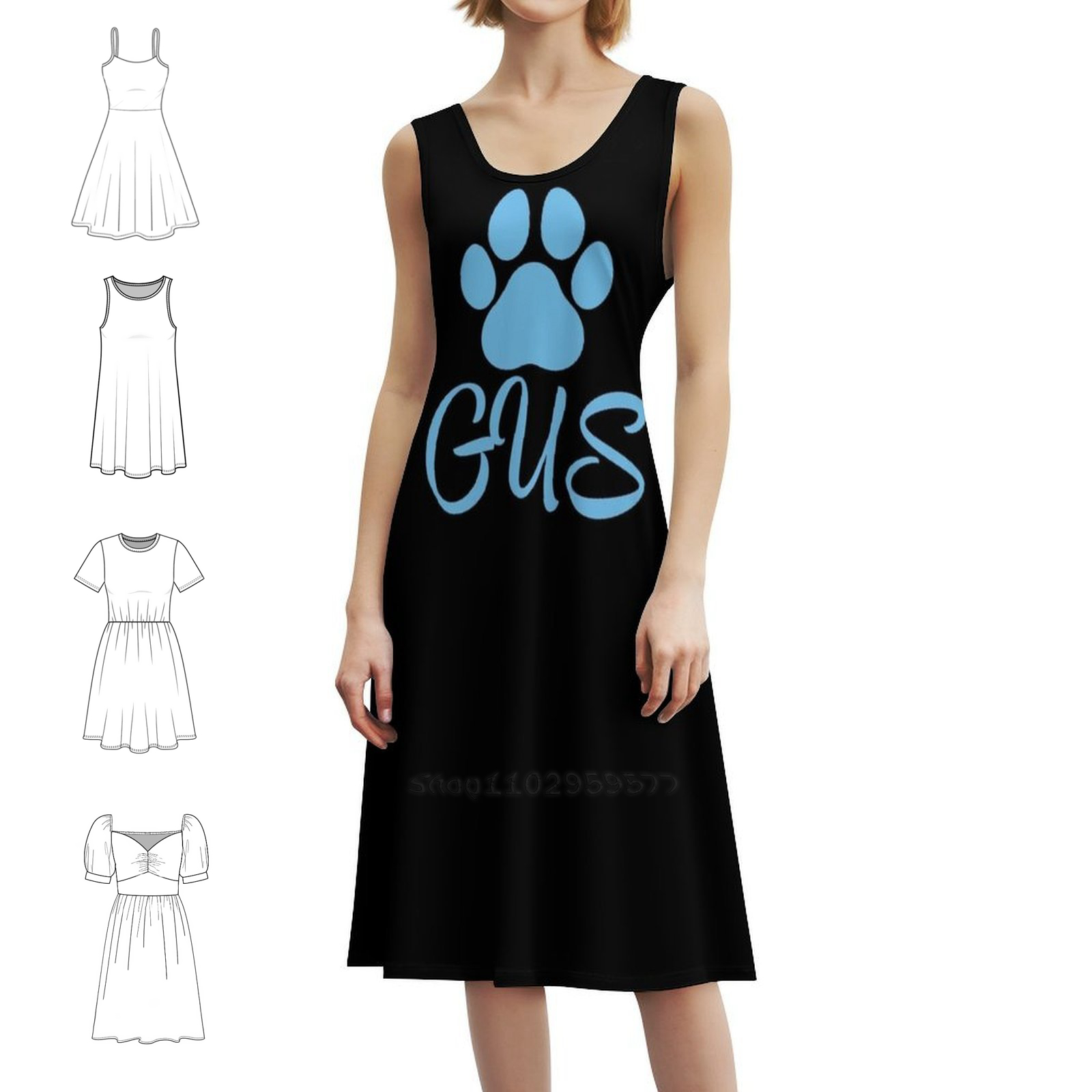 Blue Dog Name Gus Boho Chic Dr - đánh giá và giá Women Fashion Dress Names