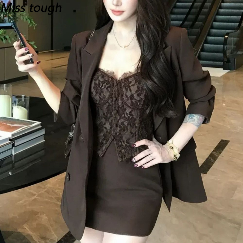 Elegant Vintage 3 Piece Set Wo - đánh giá và giá Lace Trim Cami