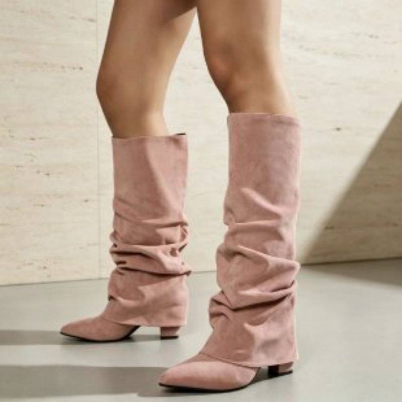Fashion Retro Pointed Toe Plea - đánh giá và giá Women'S Fashion Knee High Boots