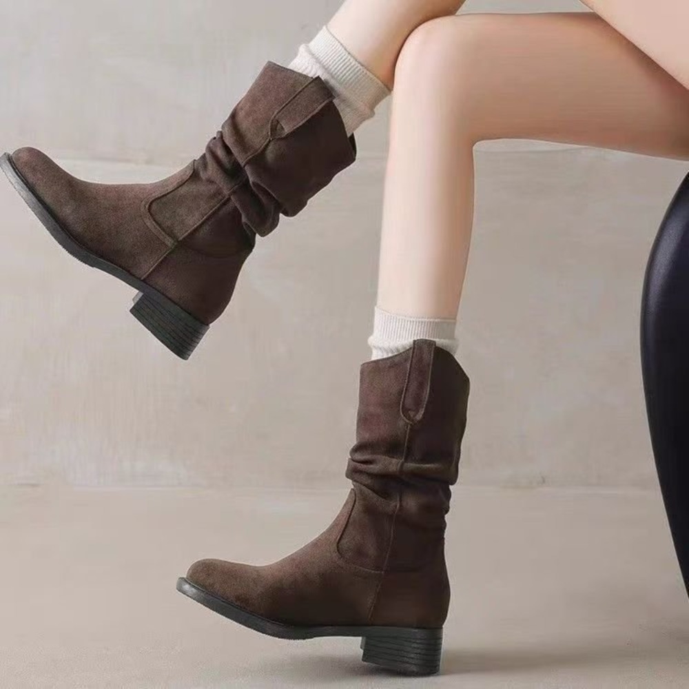 Retro Maillard Style Faux Sued - đánh giá và giá Women'S Fashion Korea