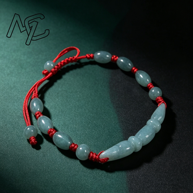 Natural Blue water Jade Burma  - đánh giá và giá Women'S Fashion Jewellery