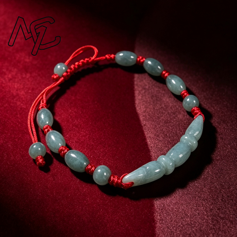 Natural Blue water Jade Burma  - đánh giá và giá Women'S Fashion Jewellery