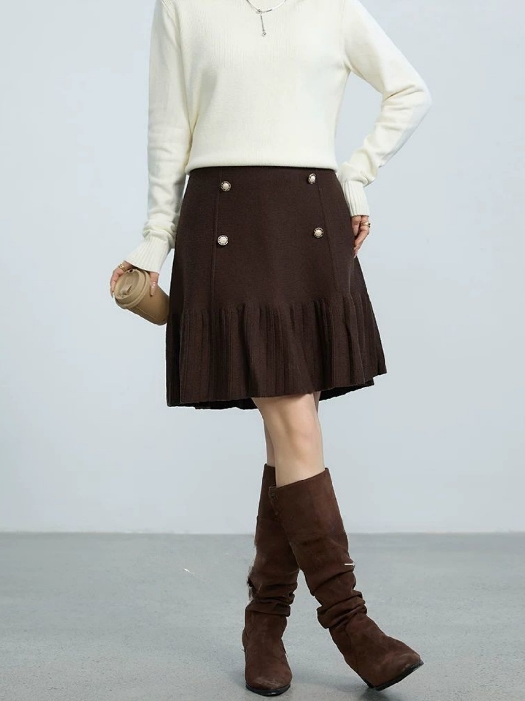 plus Size A-Line  Skirt High W - đánh giá và giá Women Fashion Over The Years