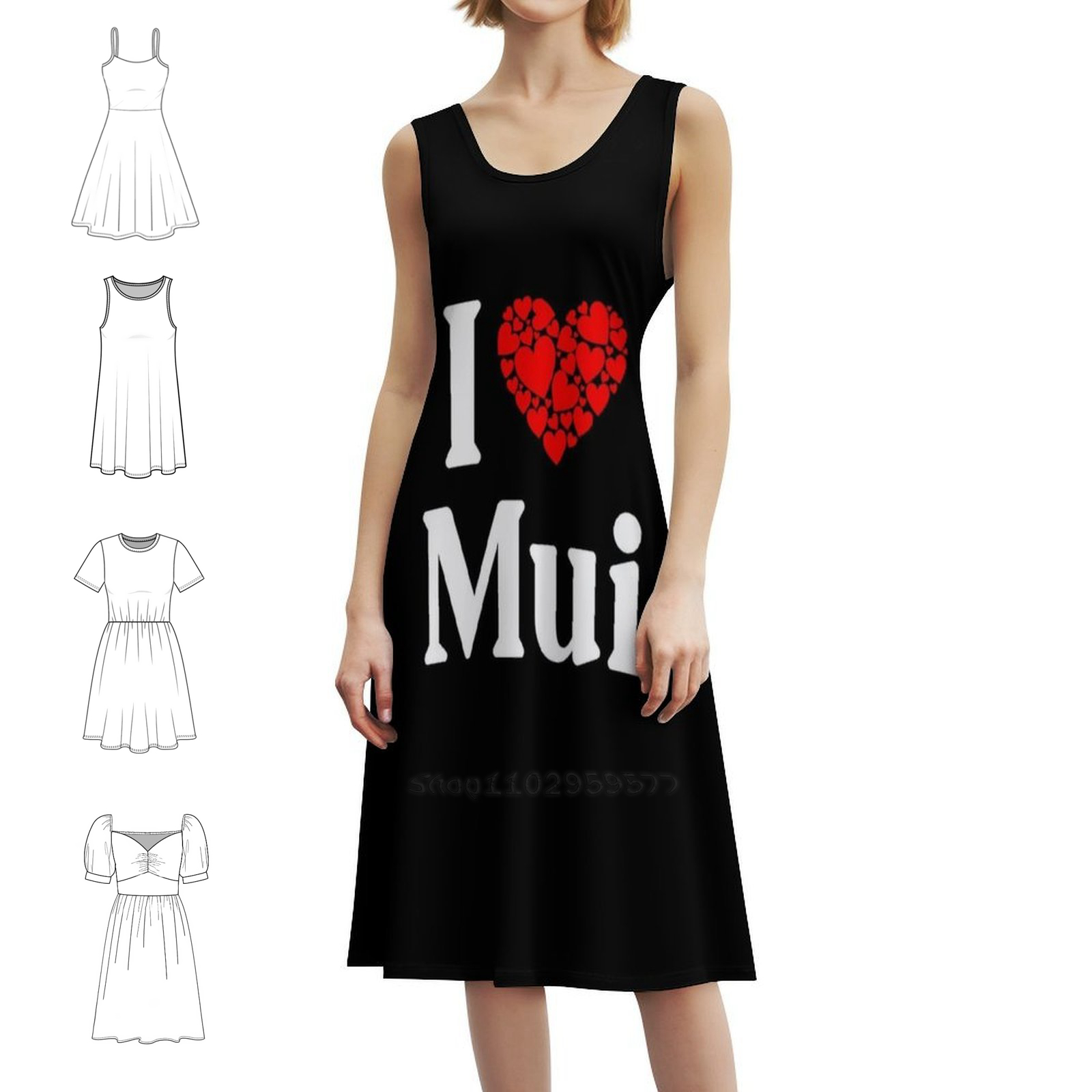 Mui Heart-I Love Mui Boho Chic - đánh giá và giá Women Fashion Dress Names