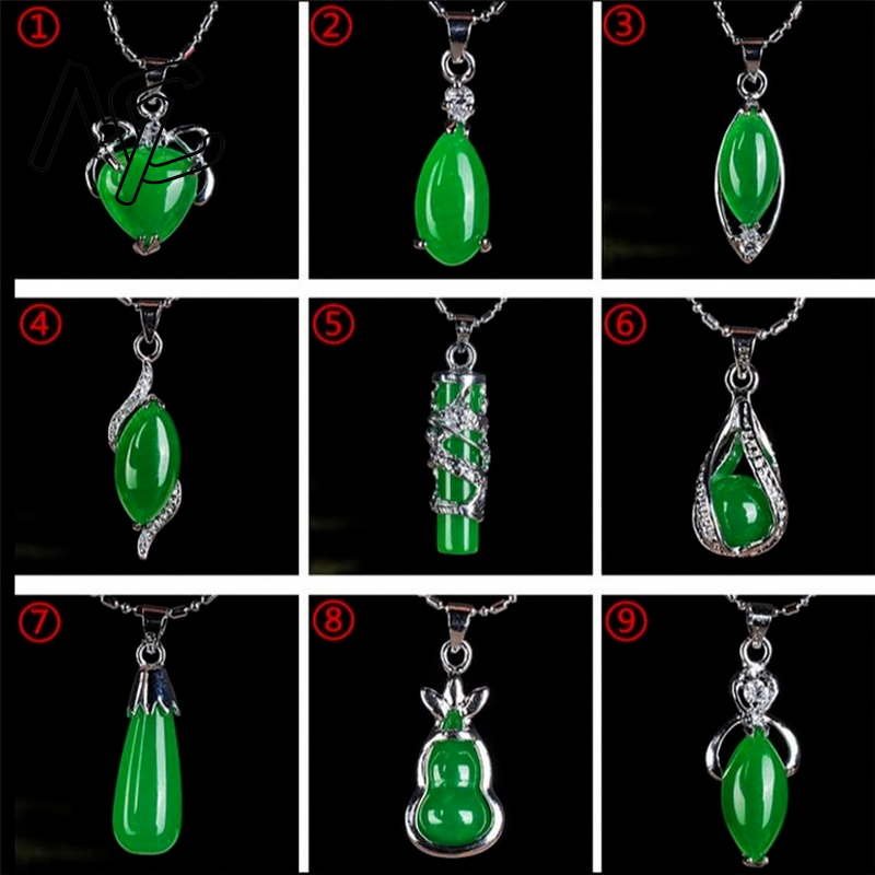 925 Silver Chinese Green Jade  - đánh giá và giá Women'S Fashion Jewellery